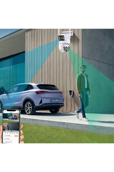 NO BRAND Bedee 4K Cameră IP de exterior Wifi 2X4Mp