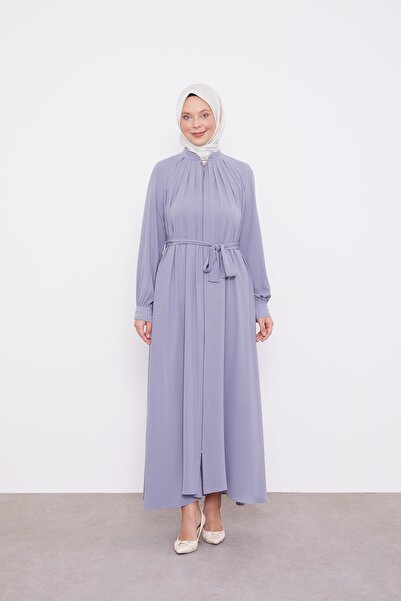 Levidor Dark Gray Shoulder Gathered Ferace