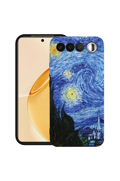 bestcase ®   Θήκη TPU Υπέρλεπτη Husa για Realme 16, Βαν Γκογκ - Έναστρη Νύχτα...