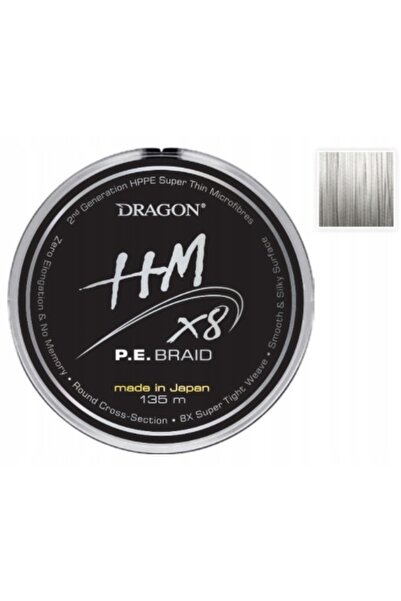 NO BRAND Panglică împletită cu 8 fire Dragon HM X8 P.E. 0,14mm 135m gri desch...