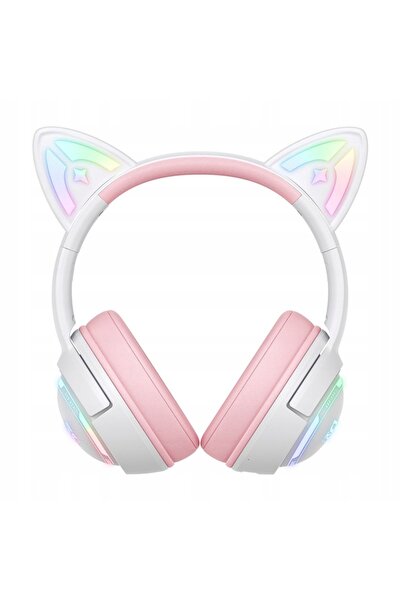 Onikuma Căști GT838 Over-Ear Alb-roz