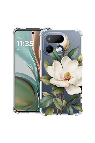 bestcase ®   Husă Antișoc pentru Realme 16 Pro 5G, Floral - Magnolie Albă, 31...