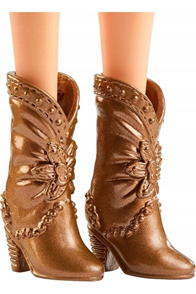 NO BRAND Rochie cu flori și cizme de cowboy pentru păpuși, pentru copii de pe...
