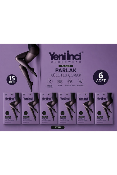 Yeni İnci ΛΑΜΠΕΡΕΣ ΚΑΛΤΣΕΣ ΣΟΡΤΣ ΣΕΤ 6 ΤΕΜΑΧΙΩΝ