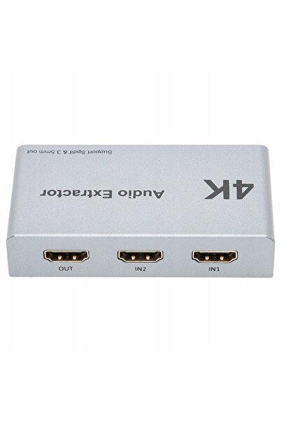 NO BRAND Comutator HDMI Extractor Audio 2 intrări 1 ieșire 4K
