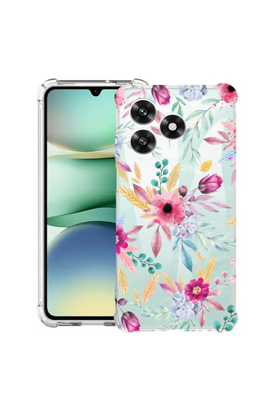 bestcase ®   Husa Αντικραδασμική Θήκη Για Honor 600 Lite, Χαρούμενα Λουλούδια...