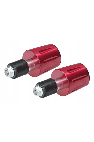 NO BRAND Capete de ghidon universale CNC 22mm Hlp roșii cu greutate