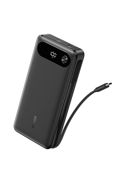 NO BRAND Baterie externă Anker 20.000 mAh 87W cu cablu USB-C încorporat pentr...
