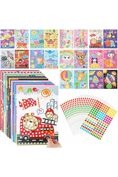 NO BRAND Seturi DIY Mozaicuri pentru Copii, Set Mare, 20 de Piese