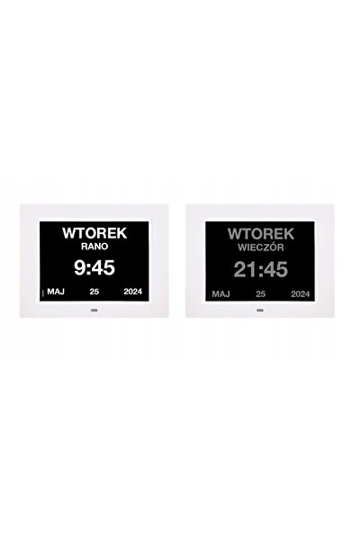 NO BRAND Ceas calendar digital în poloneză Ceas deșteptător electronic Medica...