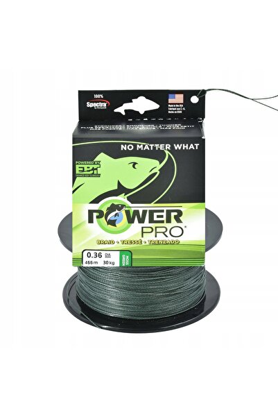 NO BRAND Power Pro Moss Green Braid 0,36mm 455m Verde 30kg 1 bucată
