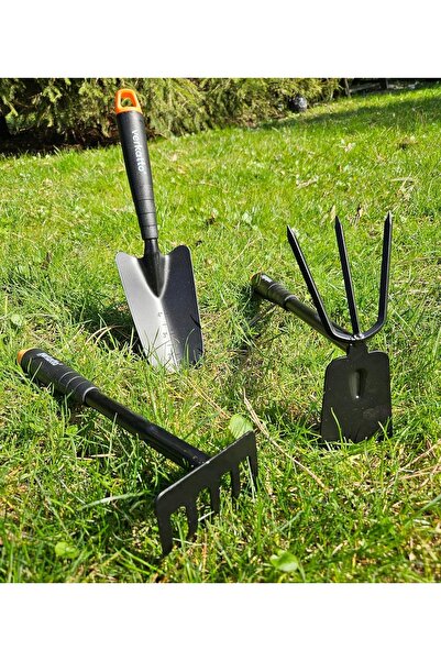 NO BRAND SET DE UNELTE MIC DE GRĂDINĂRIE 3 PIESE STAL MOTYKA ŁOPATKA GRABKI