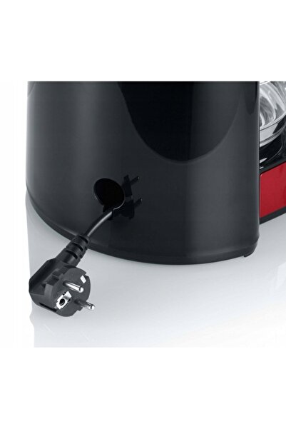 NO BRAND Aparat de cafea cu funcție de preaplinire 1.25l 1000W roșu inox Severin