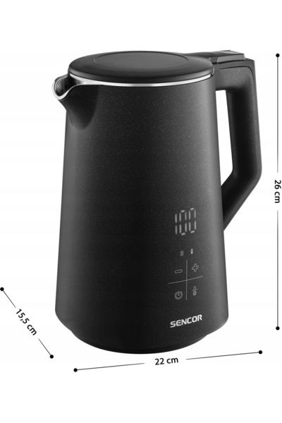 Sencor Fierbător electric swk 0600bk 2200W 1,7l cu reglare a temperaturii