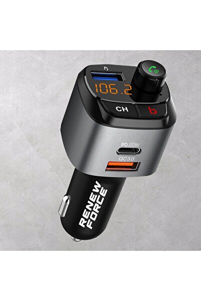 NO BRAND Transmițător Bluetooth Cel mai puternic Încărcător FM Kit auto USB-C