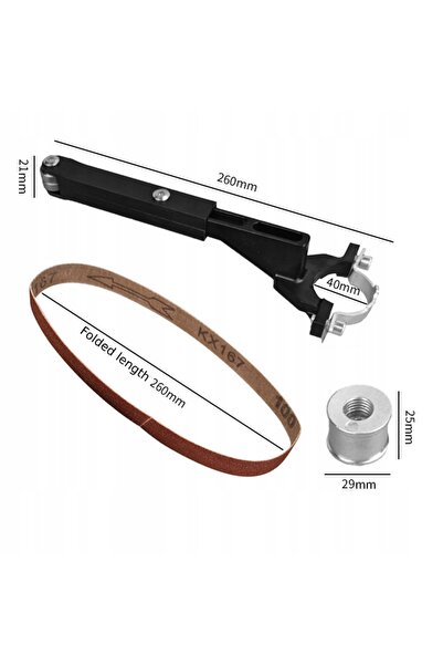 NO BRAND Adaptor pentru șlefuitor cu bandă pentru polizor unghiular, accesori...