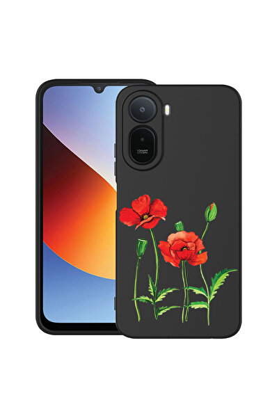 bestcase ®   Husă TPU Ultra Subțire pentru Xiaomi Redmi A7 Pro, Roșu Poppy, 3...