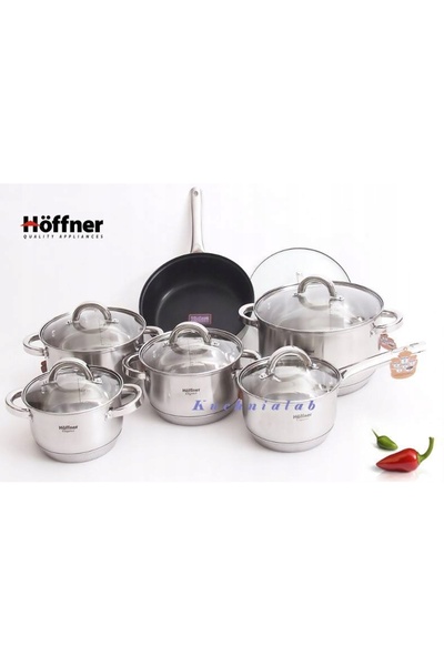 NO BRAND Set de oale, 12 piese, tigaie pentru inducție și gaz
