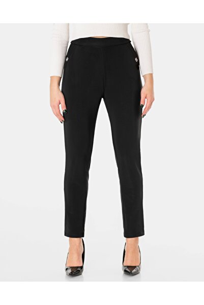 NO BRAND Pantaloni eleganți tip țigară cu talie înaltă pentru femei 20237 8/9XL