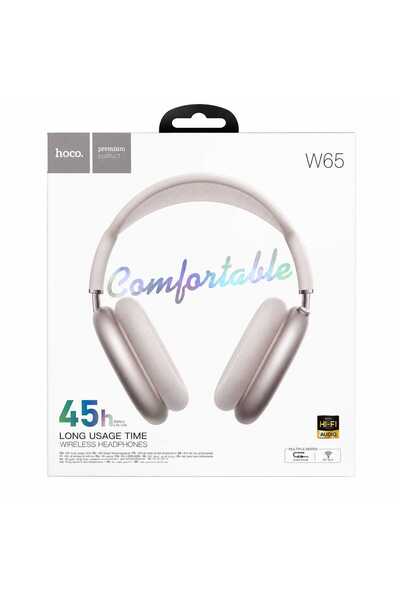 Hoco W65 Wireless Bluetooth Over-Ear Headphones 45H Playtime BT 5.4 AUX USB-C...