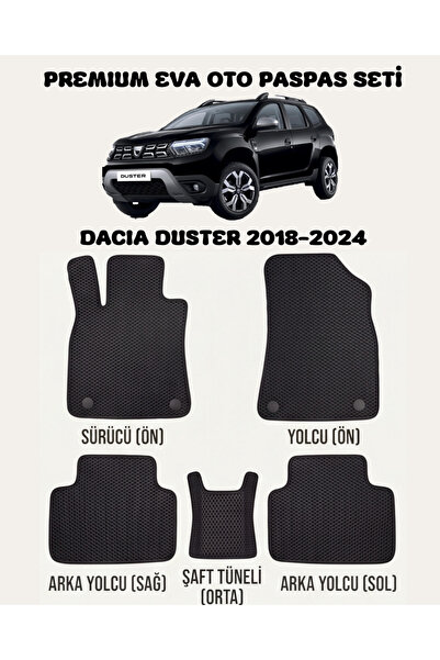FEYZA OTO DACIA DUSTER SERİSİ 2018 - 2024 ARASI ARACA ÖZEL EVA PASPAS TAKIMI ...