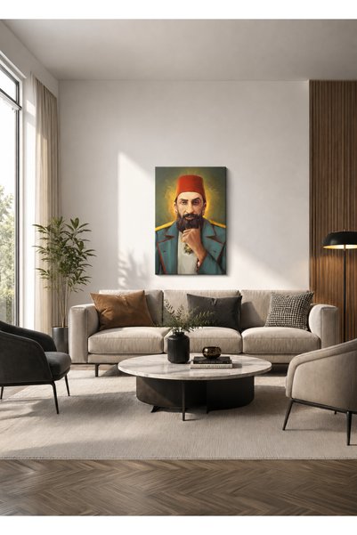 Zerawall Tablou MDF cu portretul unui sultan otoman – Decor de perete pentru ...