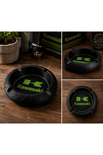 Motosiklet markalı lastik küllük kawasaki