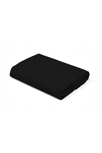 NO BRAND Cearșaf din satin „pure” cu elastic, de înaltă calitate, 200x220, negru