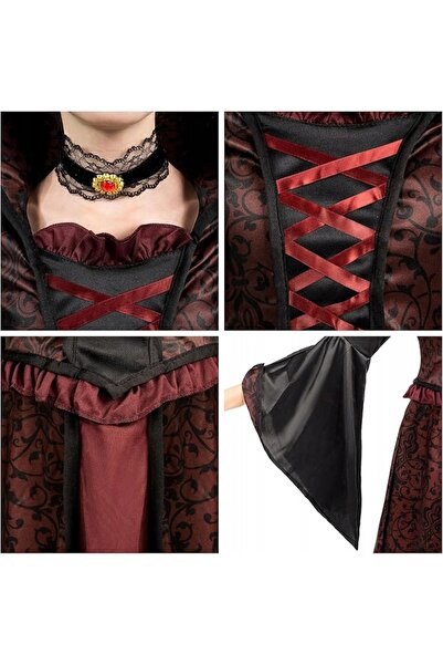 NO BRAND COSTUM DE VAMPIR PENTRU COPII DE HALLOWEEN, VRAJITOARE, SET COMPLET ...