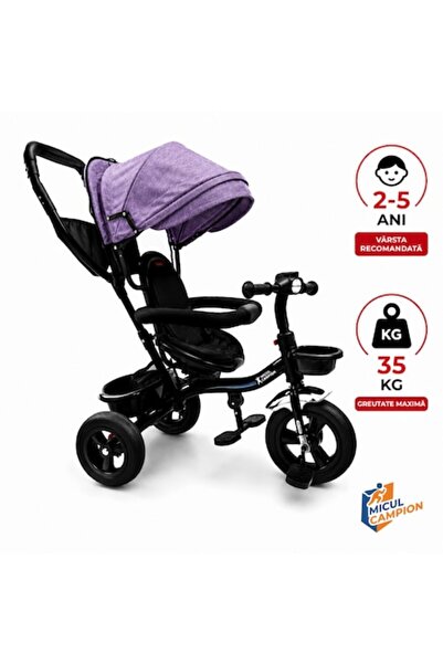 INVINCIO Tricicletă pentru copii Micul Campion Explorer, 360 °   Scaun revers...