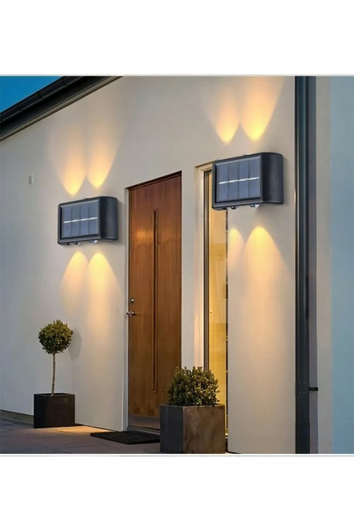NO BRAND Lampă solară LED de grădină cu senzor de exterior