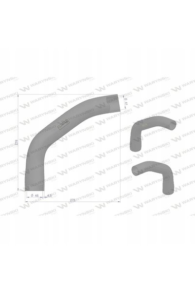 NO BRAND Radiator cu grilă superioară 585 595 685 695 275x278x46mm 84496c1 wa...