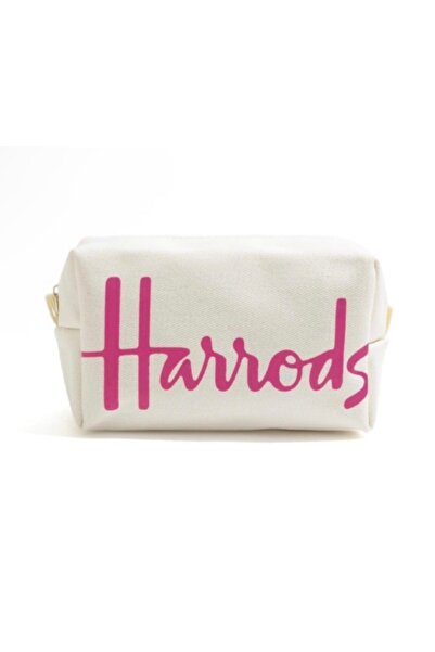 Harrods حقيبة مستلزمات متعددة الاستخدامات للمراة - مصنوعة من القماش بجودة عال...