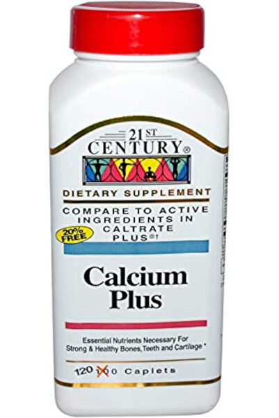 21st Century Calcium Plus, 120 Caplets