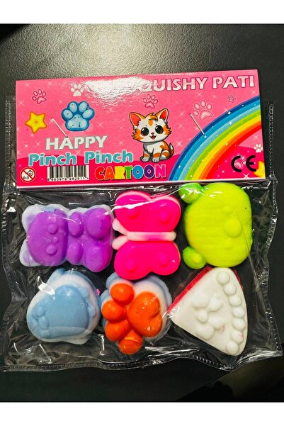 6 Adet Squishy Full Karışık Set - Yumuşacık Sık Bırak Sukuşi Oyuncak Hayvan Figürü