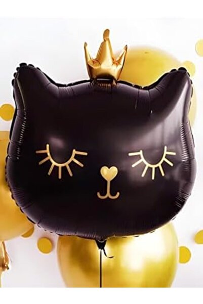 Yıldızan Crowned Black Cat Foil Balloon 1 Piece 76X 64.5 cm 931845