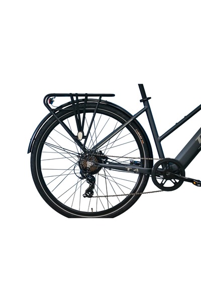 TORC T 4 W 7-V HD Elektrikli Şehir Bisikleti - Füme-Gri - 46 Cm