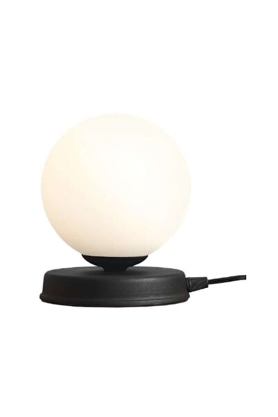 Aldex Lampă de masă neagră, Aldex, Ball S, metal, E14, 14x14x17cm