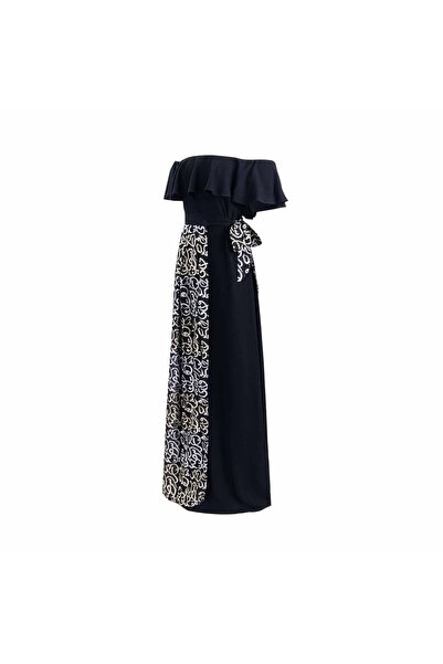 2TRENDY جلابية نسائية طويلة بأكمام قصيرة وطبعة زخرفية