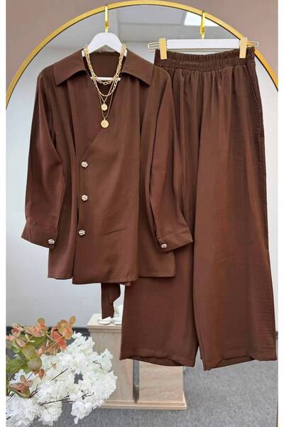 mylunessa Side Button Detail, Belted, Pensile Jacket, Pants, Tessture Tencel ...
