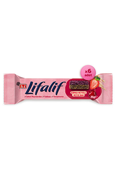 Eti Lifalif Kırmızı Meyveli Meyve Bar 35 g x 6 Adet
