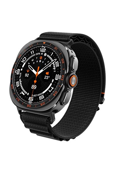 Spigen Curea din nailon WBF1 pentru Samsung Galaxy Watch Ultra 47mm - Negru