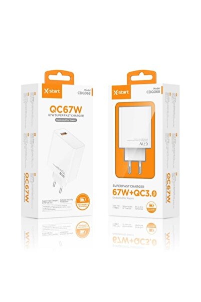 X-start Fast charger 67W CDQ068 QC3.0 USB-A white