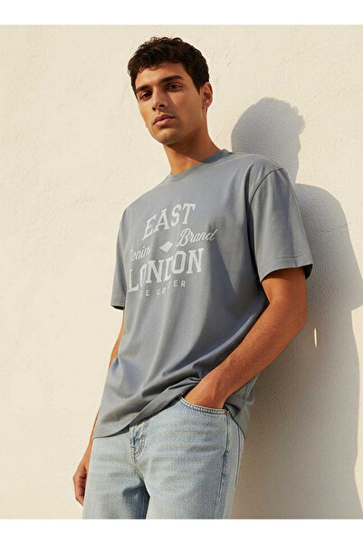 Lee Cooper Regular Fit Crew Neck Short Sleeves Logo Print T-shirt