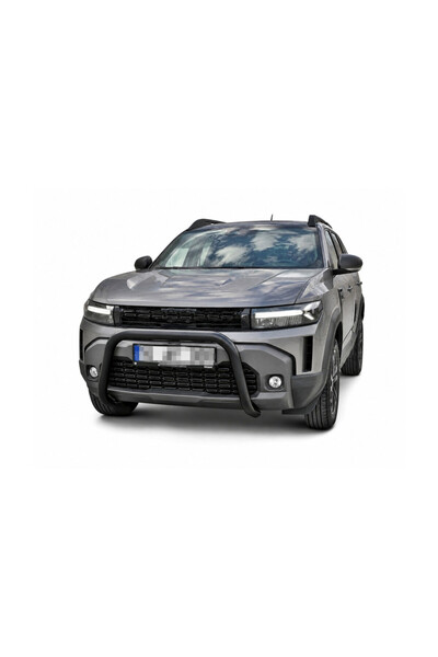 ART Bullbar auto fata negru mat compatibil Dacia Duster III 2024-> cu kit montaj