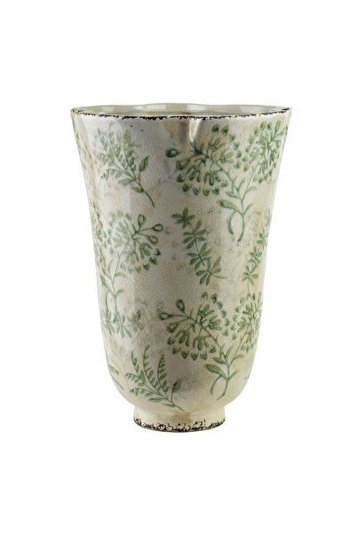 MONDEX vază ceramică Crocket 21.5x21.5x31 ecru 1 buc.