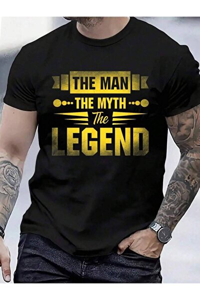 9JY تي شيرت رجالي ونسائي من القطن 100% بتصميم Man Myth The Legend، قمصان صيفي...