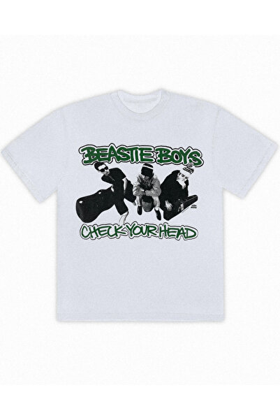 Grafftee Clothing تي شيرت بيستي بويز مطبوع للجنسين مقاس كبير