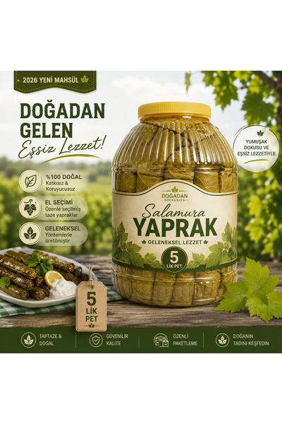 İK TARIM Salamura yaprak 5 lik pet