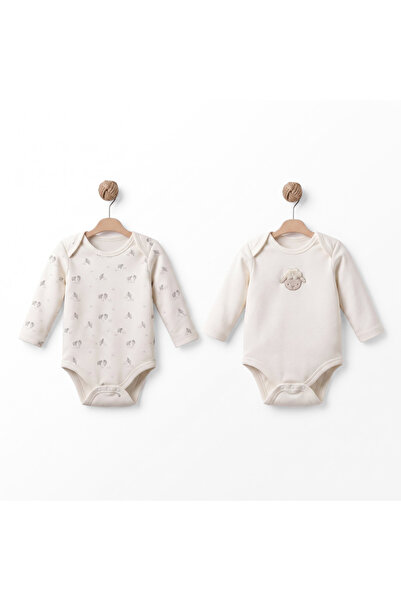 BabyCosy Organic Wear طقم ملابس أطفال مكون من قطعتين بأكمام طويلة، مصنوع من ا...